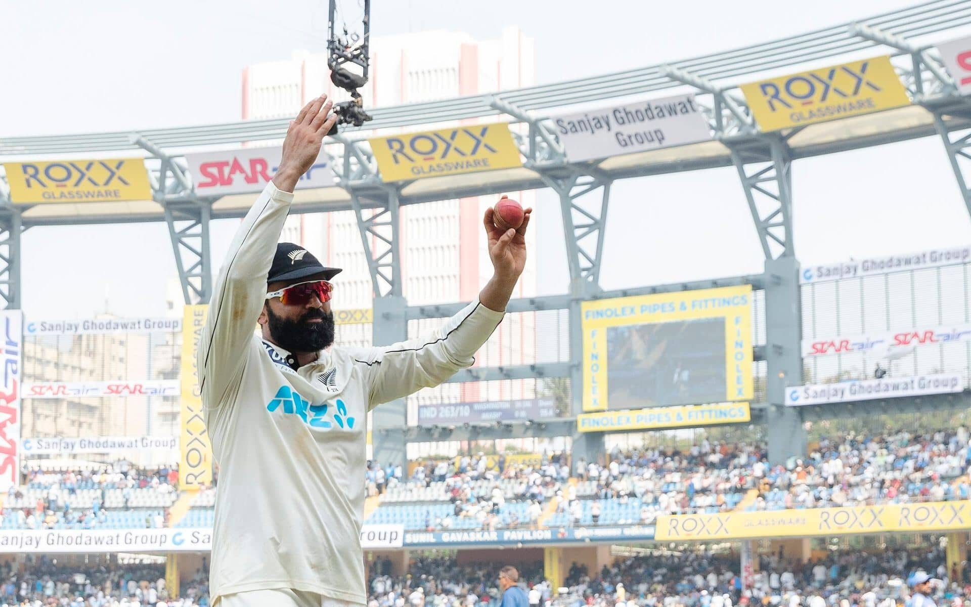 Ajaz Patel Achieves Stellar Test Record With Fifer At Wankhede Vs India